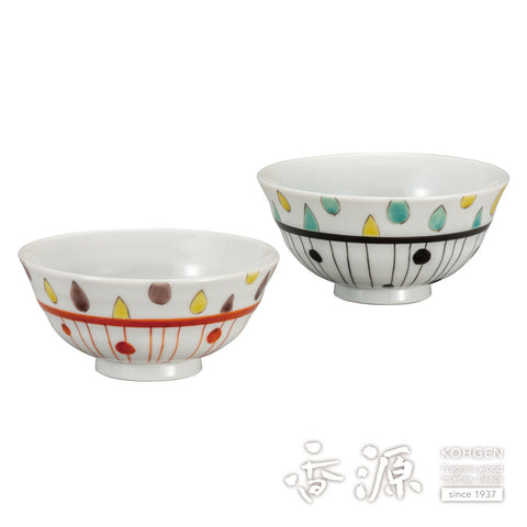Kutani ware rice bowl