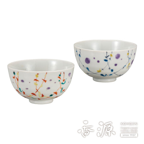 Kutani ware rice bowl