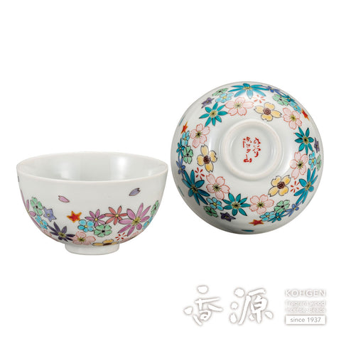 Kutani ware rice bowl