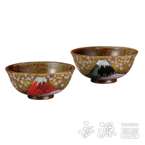 Kutani ware rice bowl