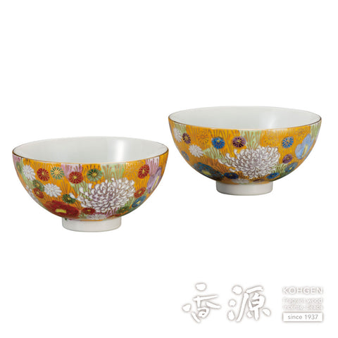 Kutani ware rice bowl