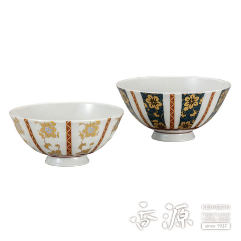 Kutani ware rice bowl