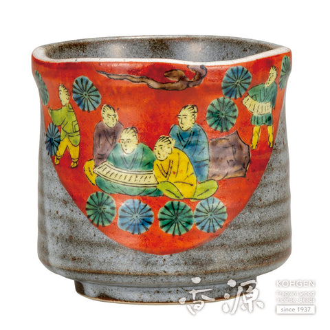 Kutani ware large teacup