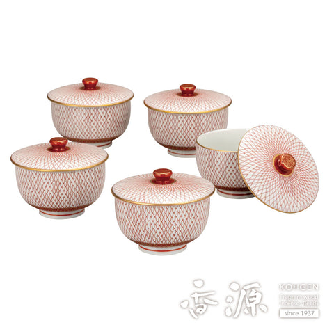 Kutani ware set with lid