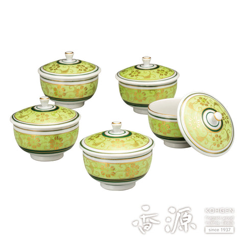 Kutani ware set with lid