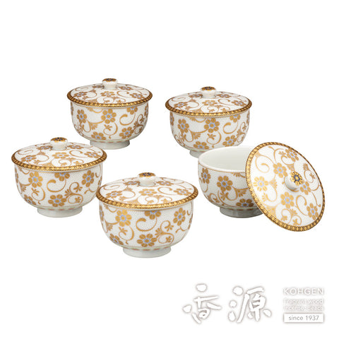 Kutani ware set with lid