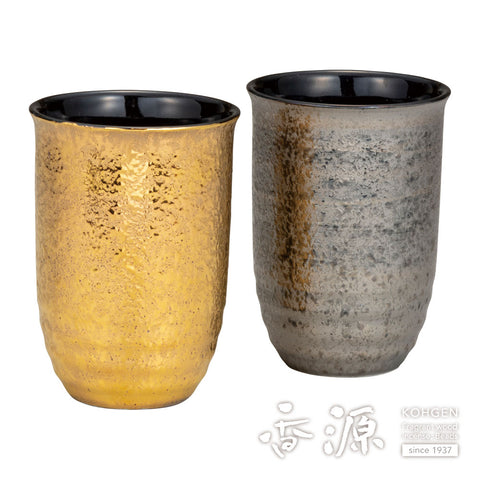 Kutani ware pair free cup
