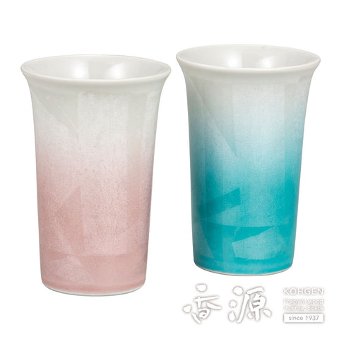 Kutani ware pair free cup