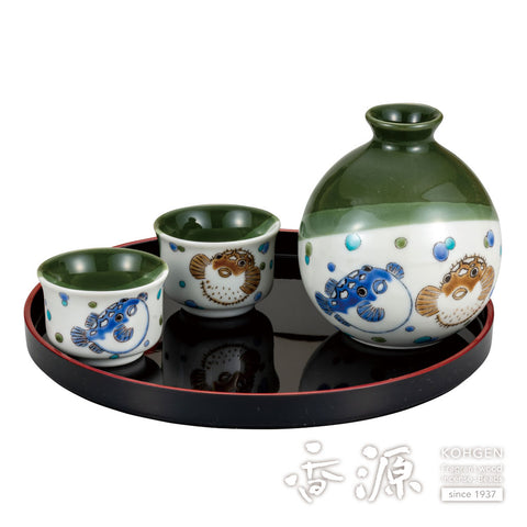 Kutani ware evening drink set