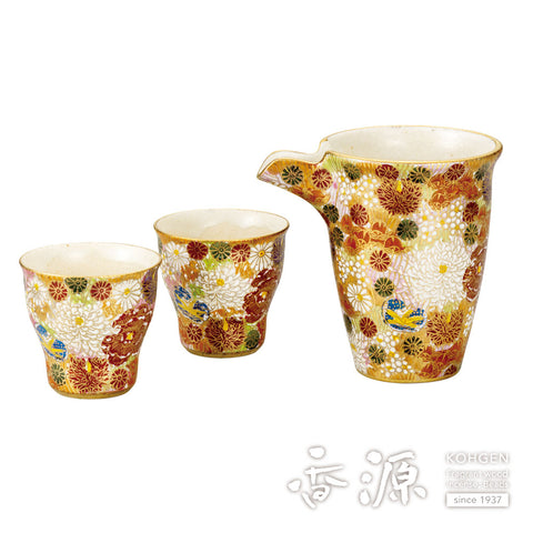 Kutani ware evening drink set