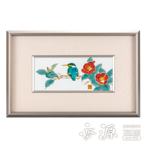 Kutani ware pottery frame