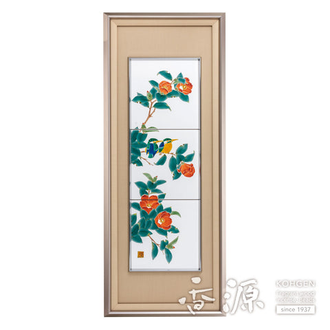 Kutani ware pottery frame