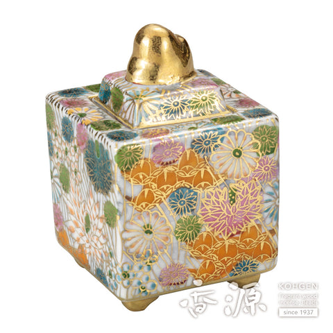 Kutani baked bean incense burner