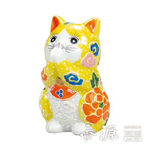 Kutani ware prayer cat