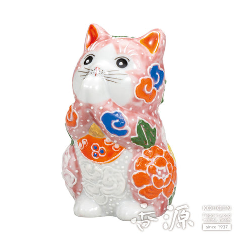 Kutani ware prayer cat