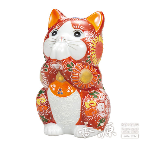 Kutani ware prayer cat