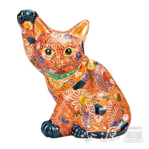 Kutani ware beckoning cat