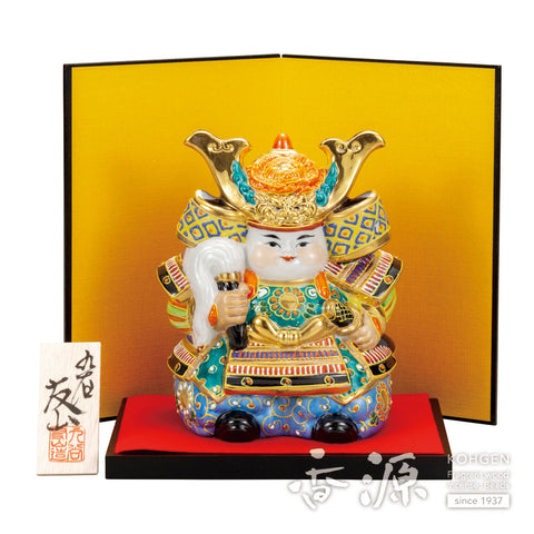 Kutani ware warrior doll
