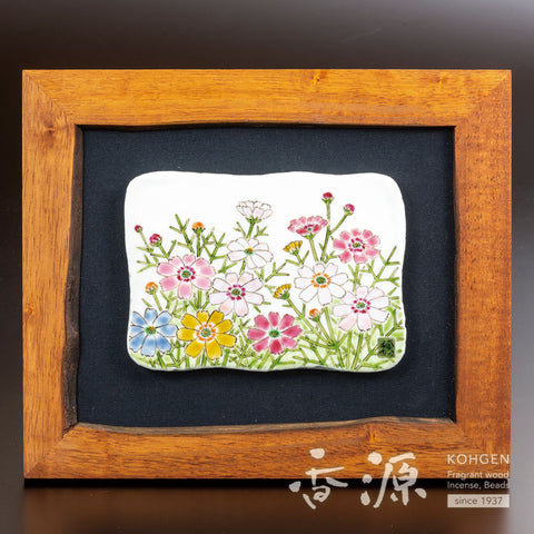 Kutani ware pottery frame