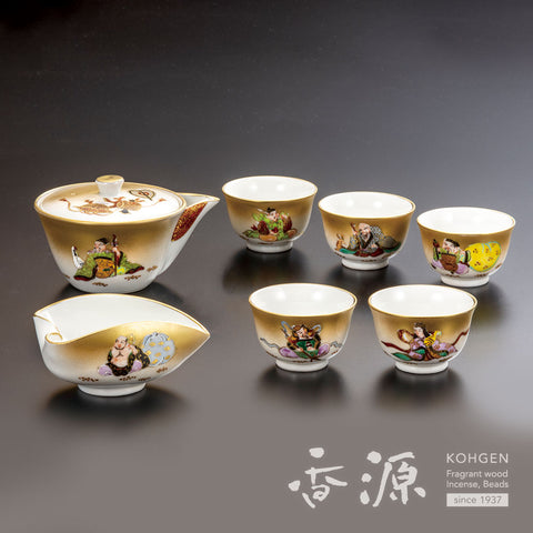 Kutani ware hobin set