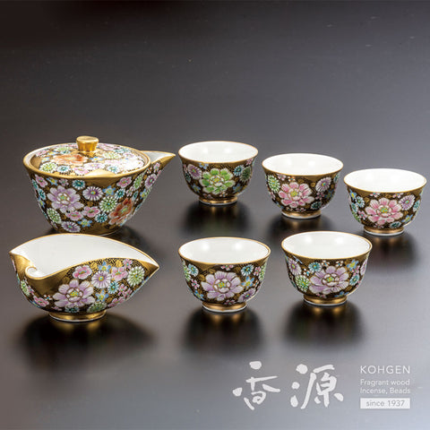 Kutani ware hobin set