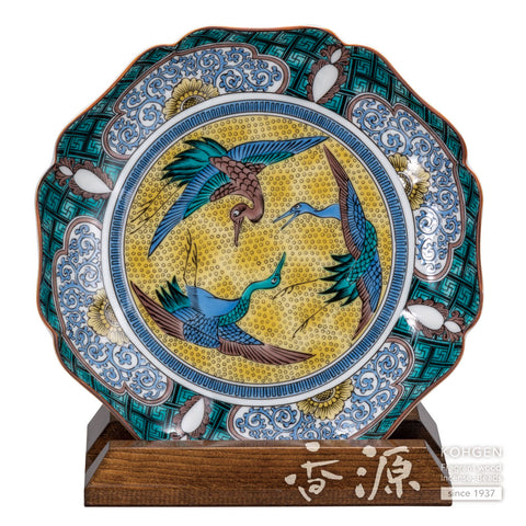 Kutani ware plate