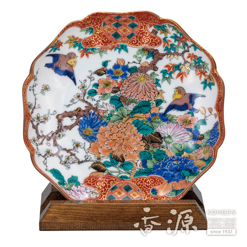 Kutani ware plate