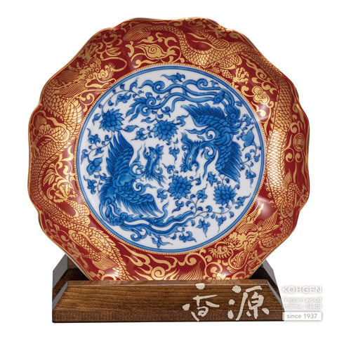 Kutani ware plate