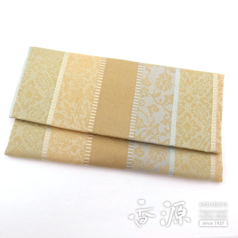 Prayer bead bag, folded in two, famous fabric, Yoshino, flashy