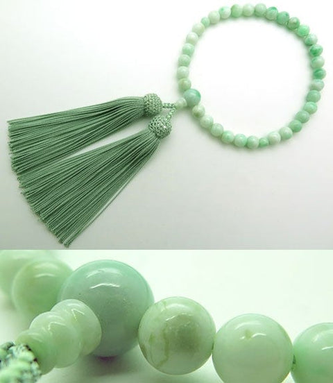 Women's Prayer Beads, Itoigawa Jade, 8mm Beads, Limited Edition