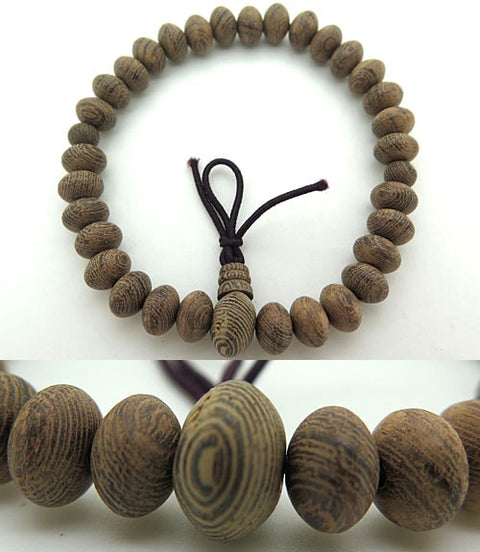 Ironwood (Tagayasan) plain cut mandarin bead bracelet with matching finish