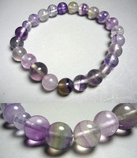 Fluorescent stone 8mm bracelet, made to order