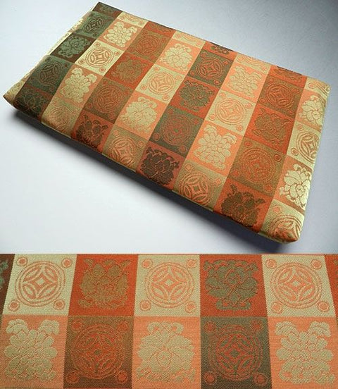 Sutra prayer beads bag (sutra case) Rust red