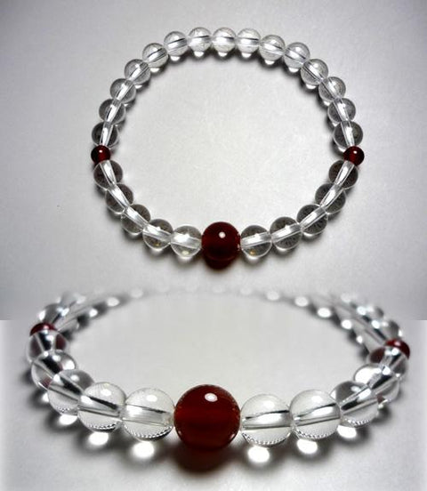 Birthstone bracelet July Red agate