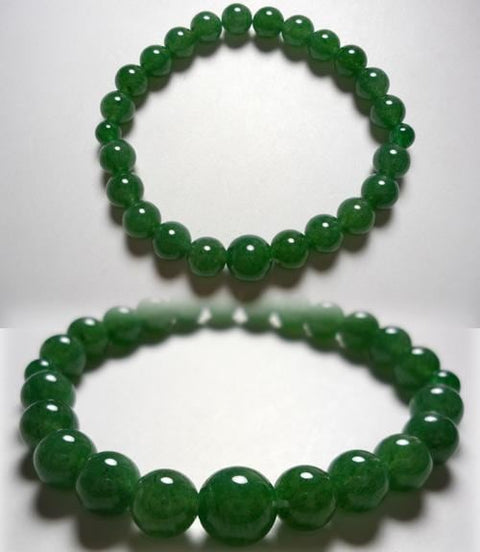 Indian jade round bead bracelet 8mm (inner diameter: approx. 17cm)
