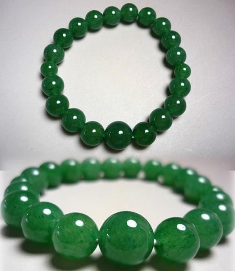 Indian jade (aventurine) bracelet 10mm