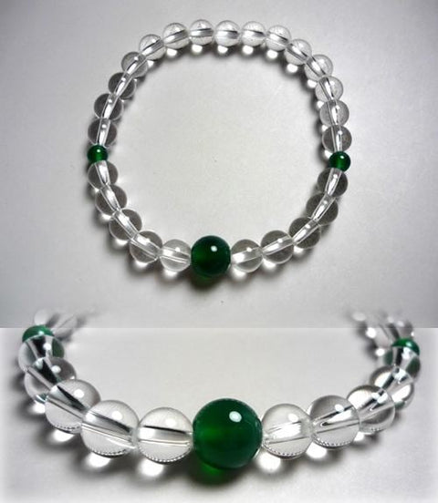 Birthstone bracelet October Blue agate