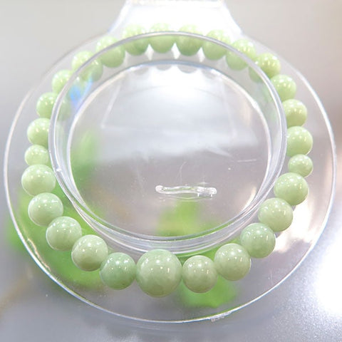 Burmese jade 7mm bead bracelet, limited edition