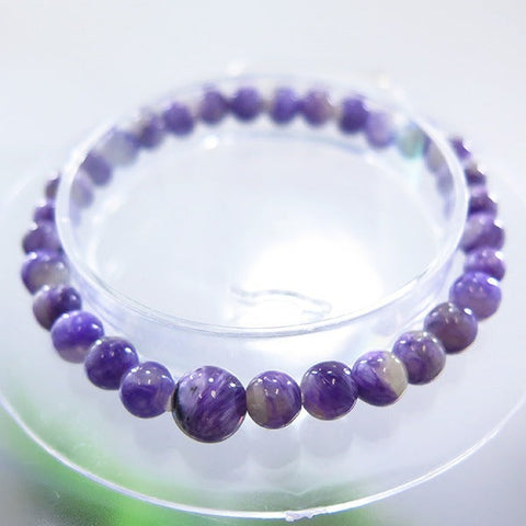 Charoite 6mm beads bracelet, limited edition