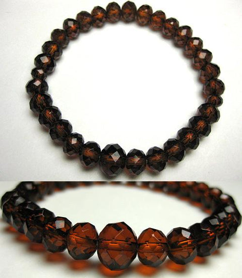 Cherry Amber and Mandarin Pearl Bracelet