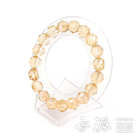 Citrine Star Cut Bracelet, 10mm beads, limited edition