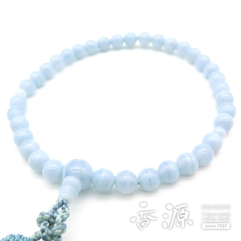 Women's Prayer Beads, Chalcedony, One-handed, Unisex, Tassel