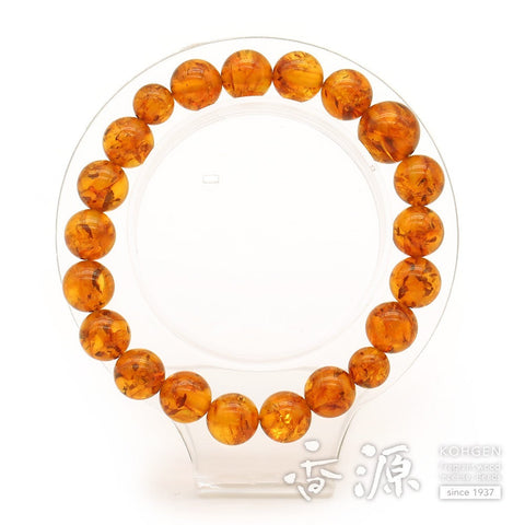 Compressed Amber 10mm Bracelet, Made to Order