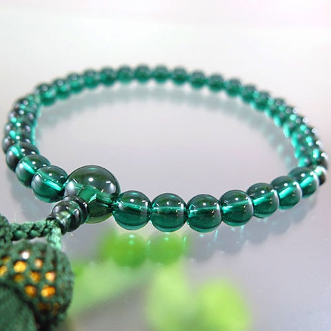 Women's Rosary, Green Quartz, 8mm beads, Limited Edition