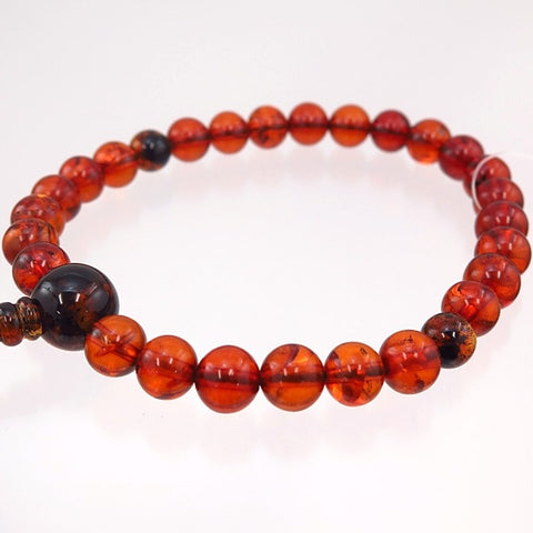 Men's Prayer Beads Cherry Amber 26 beads Compressed Amber