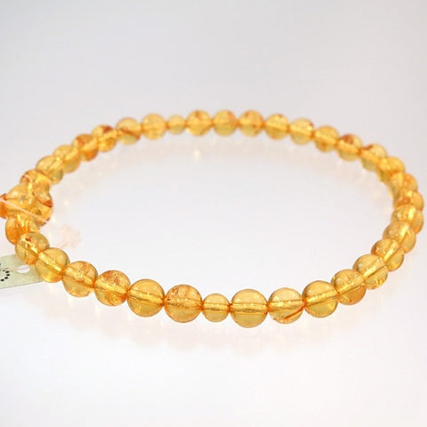 Women's Prayer Beads, Champagne Amber, 8mm Beads, Limited Edition