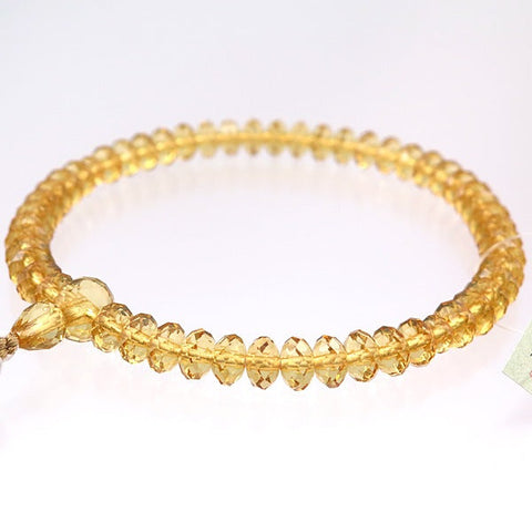 Women's Prayer Beads, Champagne Amber, Orange Ball Cut Glass, Made to Order