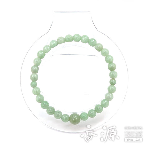 Burmese jade 6mm beads bracelet, limited edition