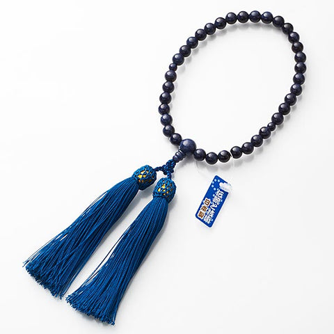 Women's prayer beads, sapphire, 8mm beads, limited edition, b