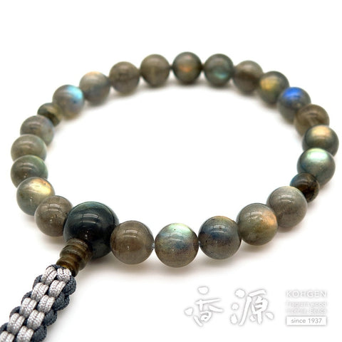 Men's prayer beads, Labradorite, 22 beads, one hand, made to order